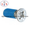 Cross Recess Step Bolt Countersunk Head Bolt with Nylok